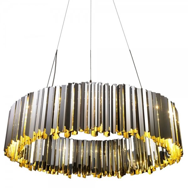 Люстра Grace Lightning Facet Chandelier Глянцевое золото Хром Черный Белый в Ижевске | Loft Concept 