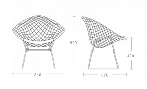 Кресло Bertoia Diamond Chair в Ижевске