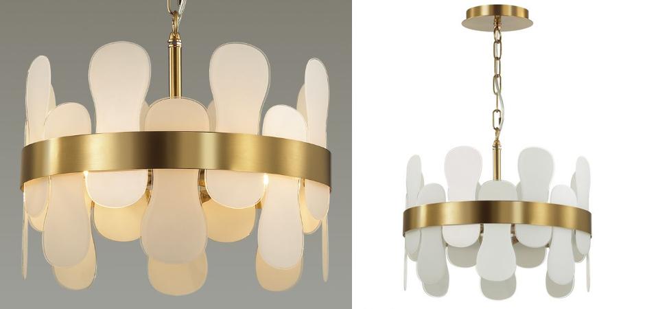 Люстра Eve Chandelier фигурное стекло диаметр 40 см Люстра Eve Chandelier фигурное стекло диаметр 40 см - Loft-Concept в Ижевске