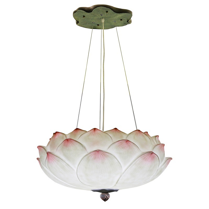 Люстра Pink Lotus Chandelier Белый Розовый пастельный в Ижевске | Loft Concept 