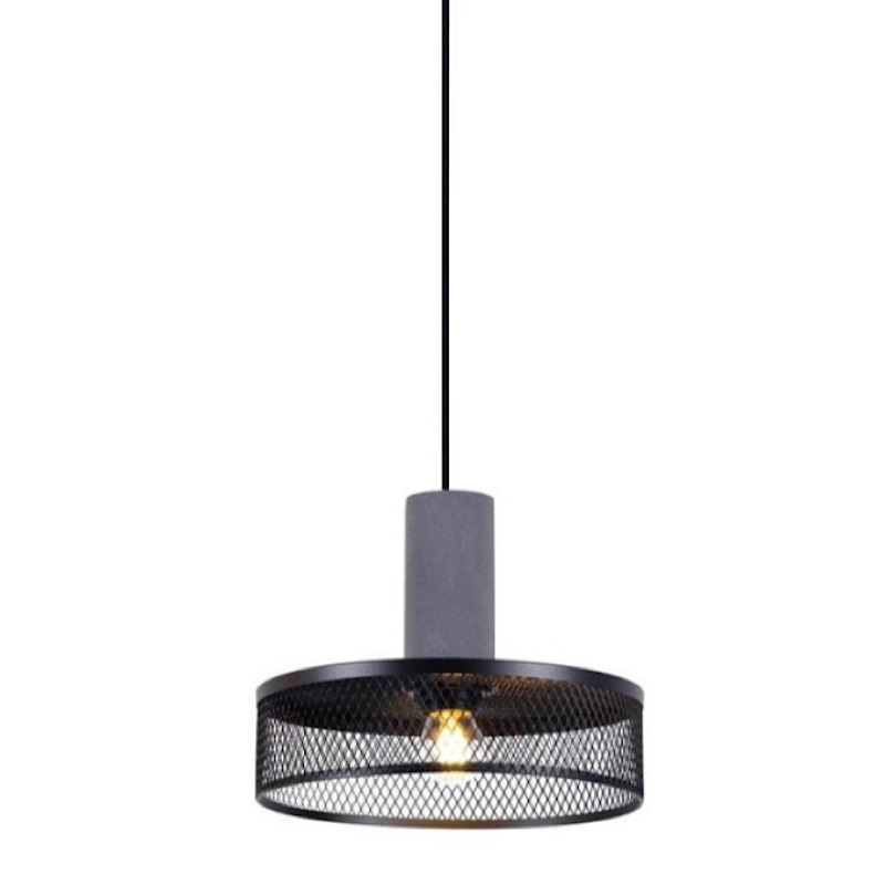 Подвесной светильник Loft Black Riveted Mesh Lighting Серый Черный матовый в Ижевске | Loft Concept 