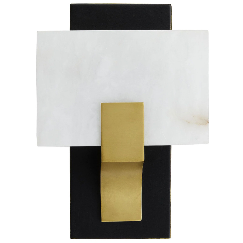 Бра Arteriors LUNA SCONCE Латунь Белый Черный в Ижевске | Loft Concept 