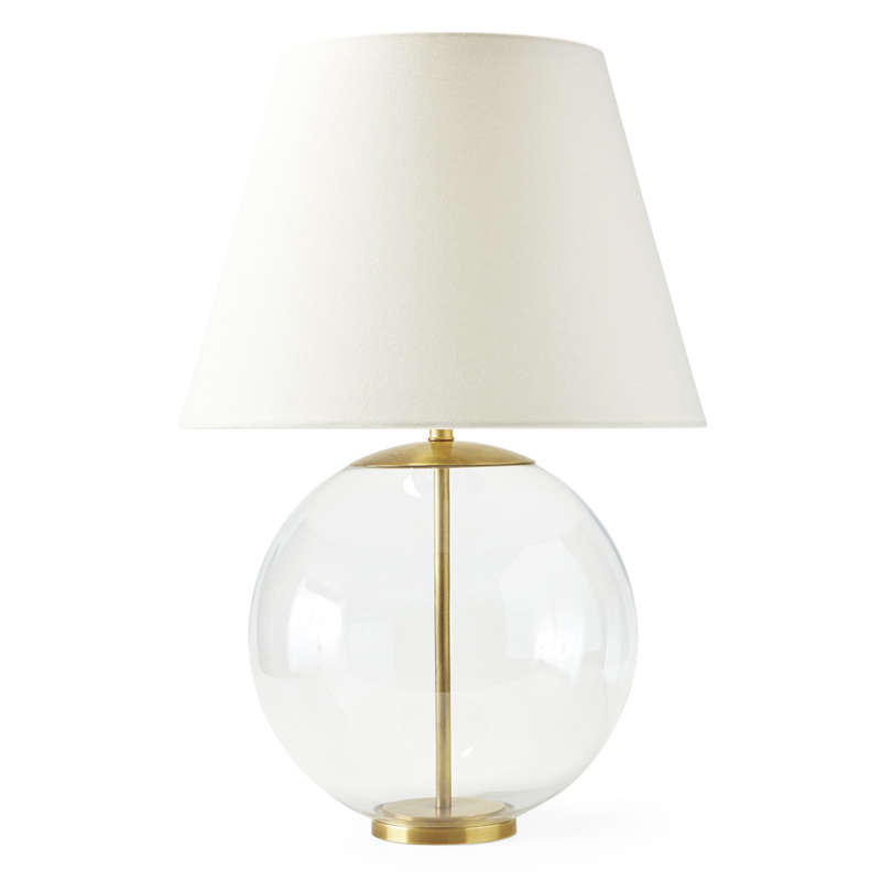 Настольная лампа Emory Table Lamp Gold Золотой Прозрачный (Transparent) Белый в Ижевске | Loft Concept 