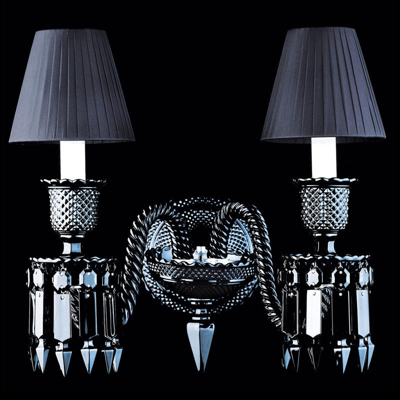 Бра BACCARAT ZENITH NOIR Wall Lamp 2 Черный в Ижевске | Loft Concept 