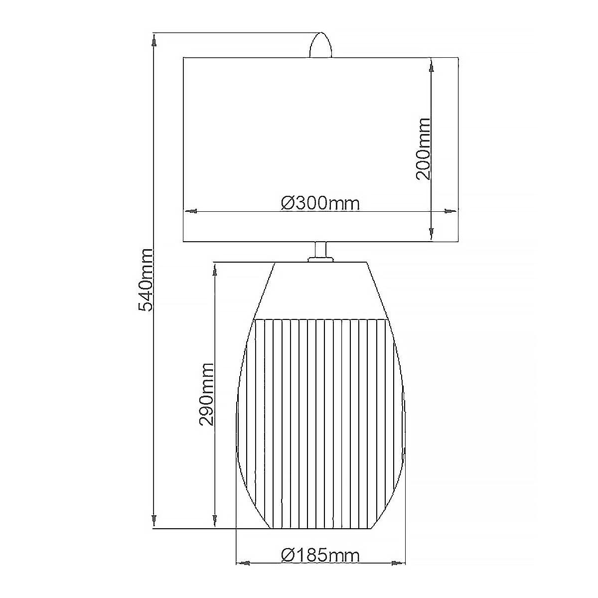 Настольная лампа с белым цилиндрическим абажуром и серебристым овальным основанием Quintiesse в Ижевске
