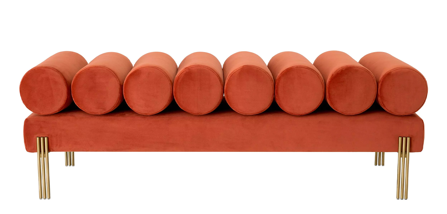 Банкетка Eichholtz Bench Oxley Orange - фото №1