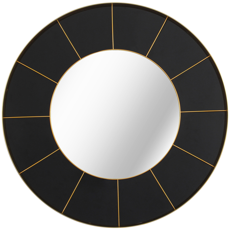 Зеркало Sectors Circle Mirror black  в Ижевске | Loft Concept 