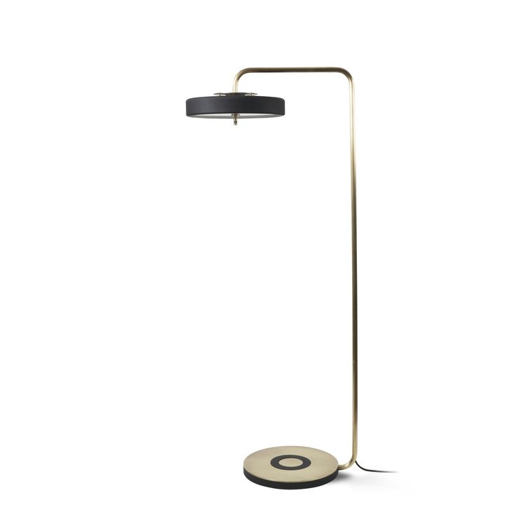 Торшер Bert Frank REVOLVE FLOOR LAMP Золотой Черный в Ижевске | Loft Concept 