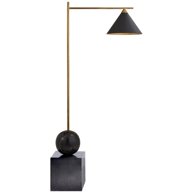 Торшер CLEO FLOOR LAMP Black Черный Латунь в Ижевске | Loft Concept 