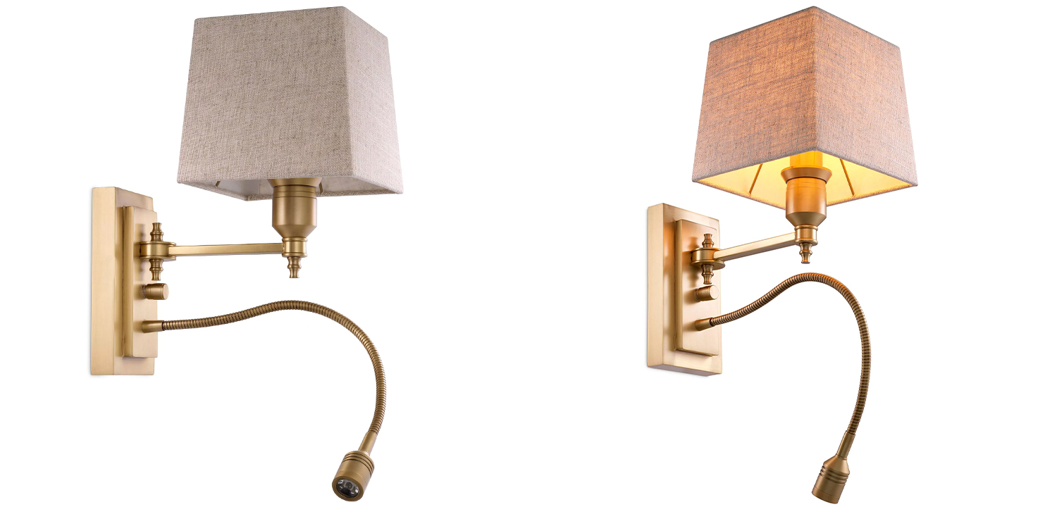 Бра Eichholtz Wall Lamp Ellington Brass - фото №1