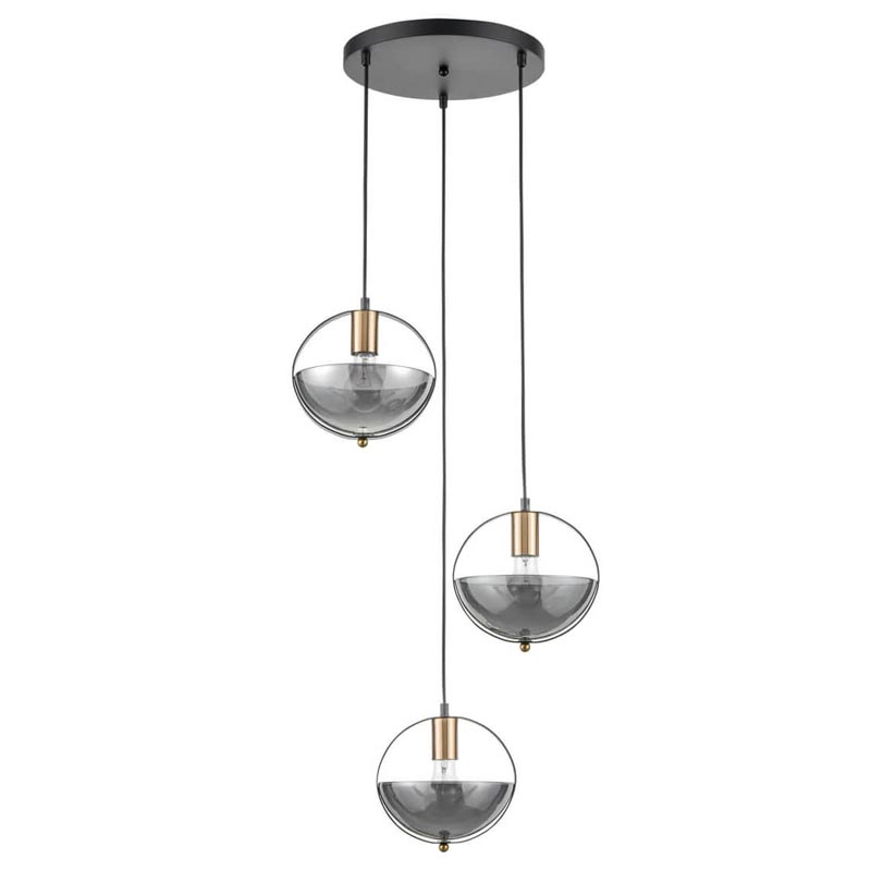 Люстра Gervais Chandelier smoky Дымчатый (Smoke) Черный в Ижевске | Loft Concept 