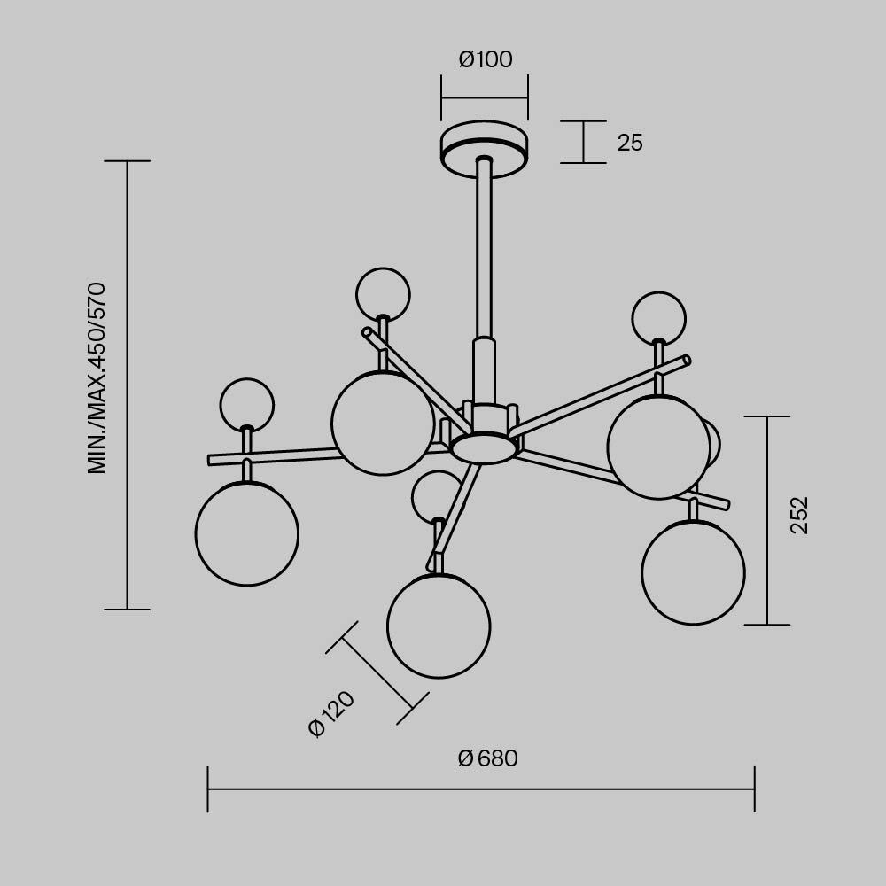 Люстра подвесная Museo G9 в Ижевске