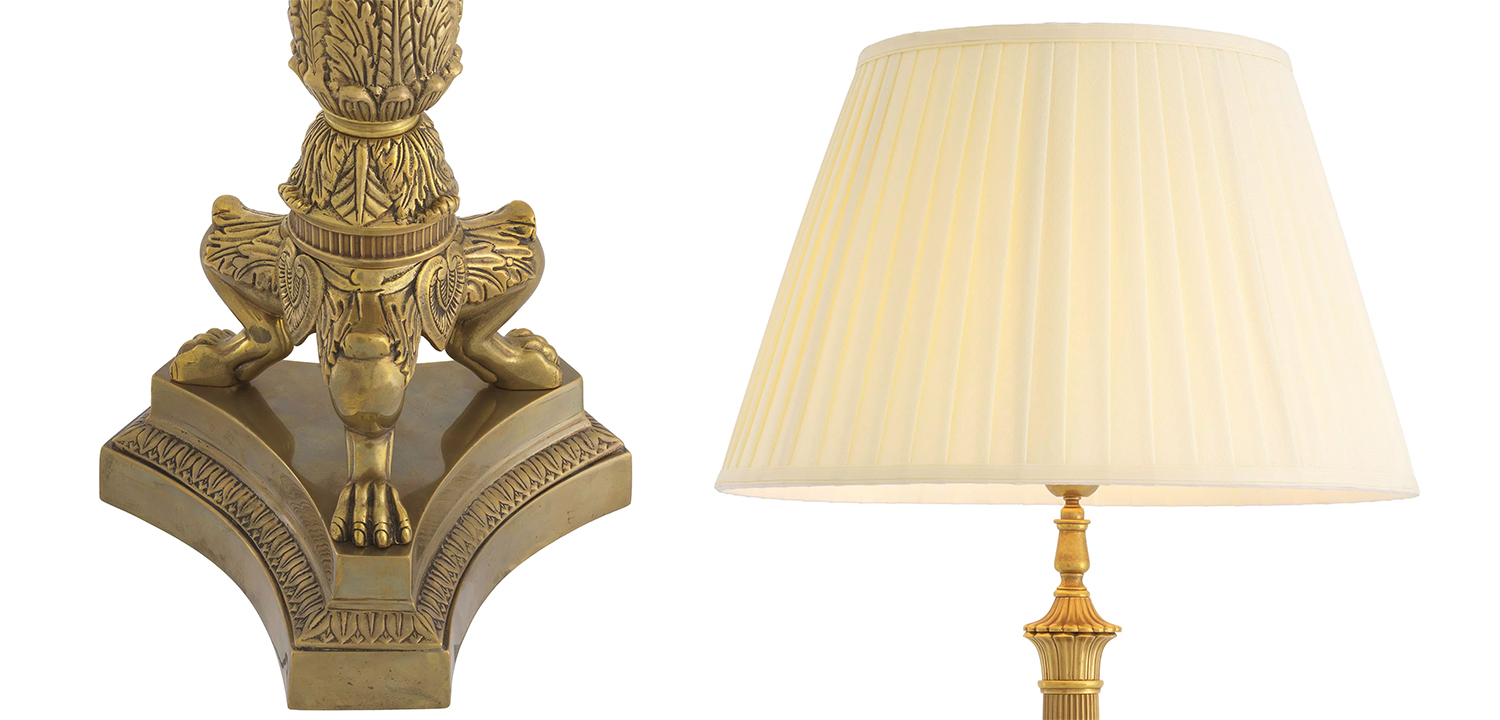 Настольная лампа Eichholtz Table Lamp Marchand Brass - фото