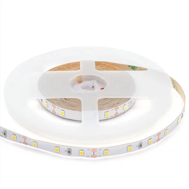 Комплект светодиодная лента 4,8W/m 60LED/m 3528SMD теплый белый с адаптером Белый в Ижевске | Loft Concept 