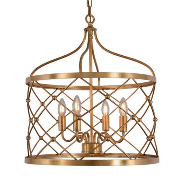 Подвесные светильники Lantern Golden Net L Pendant lamp Золотой в Ижевске | Loft Concept 