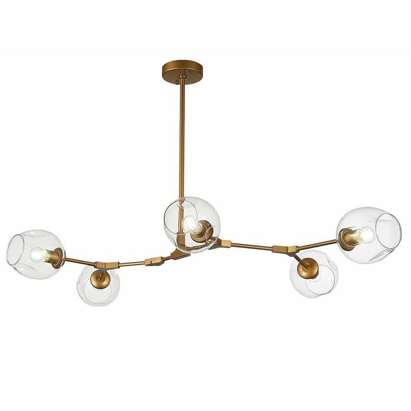 Люстра Branching Bubble Chandelier 5 gold Золотой в Ижевске | Loft Concept 