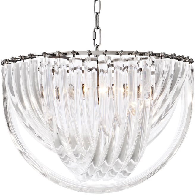 Люстра Chandelier Murano Clear 50 Прозрачный (Transparent) Никель в Ижевске | Loft Concept 