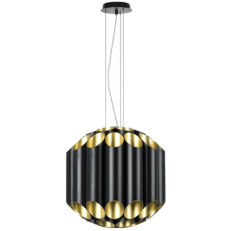 Люстра Garbi Black Pipe Organ Chandelier 44 Черный Золотой в Ижевске | Loft Concept 