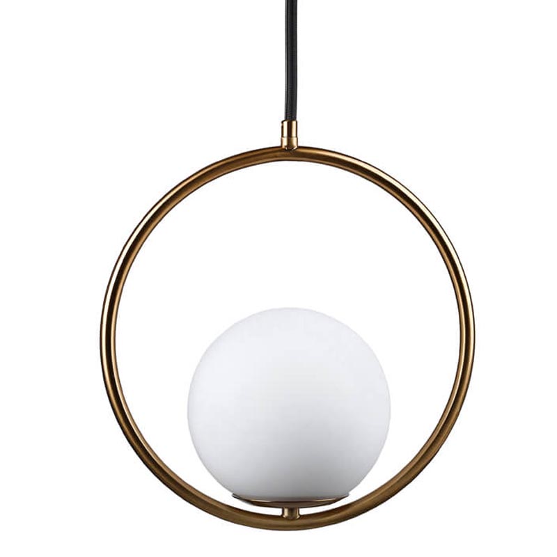 Подвесной светильник B.LUX C Ball circle copper Белый Медь в Ижевске | Loft Concept 