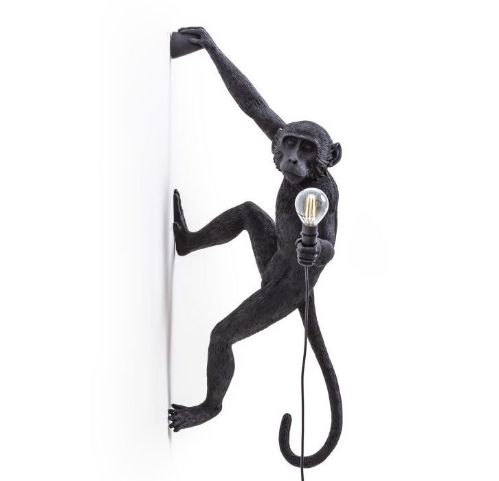 Бра Seletti The Monkey Lamp Hanging Version Right Черный в Ижевске | Loft Concept 