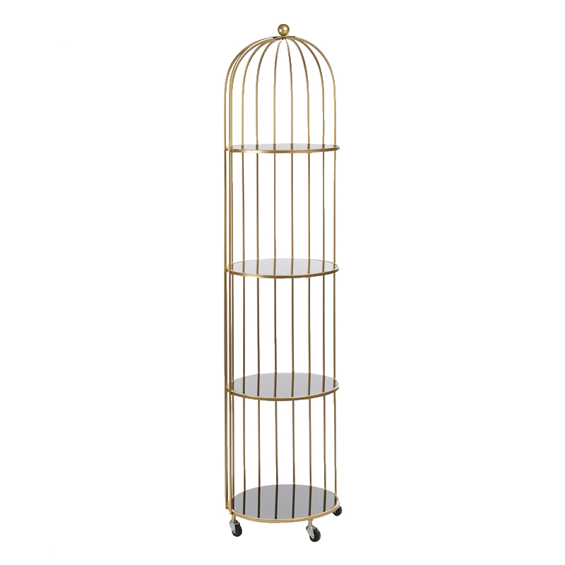 Стеллаж Cage Rack Gold Золотой в Ижевске | Loft Concept 