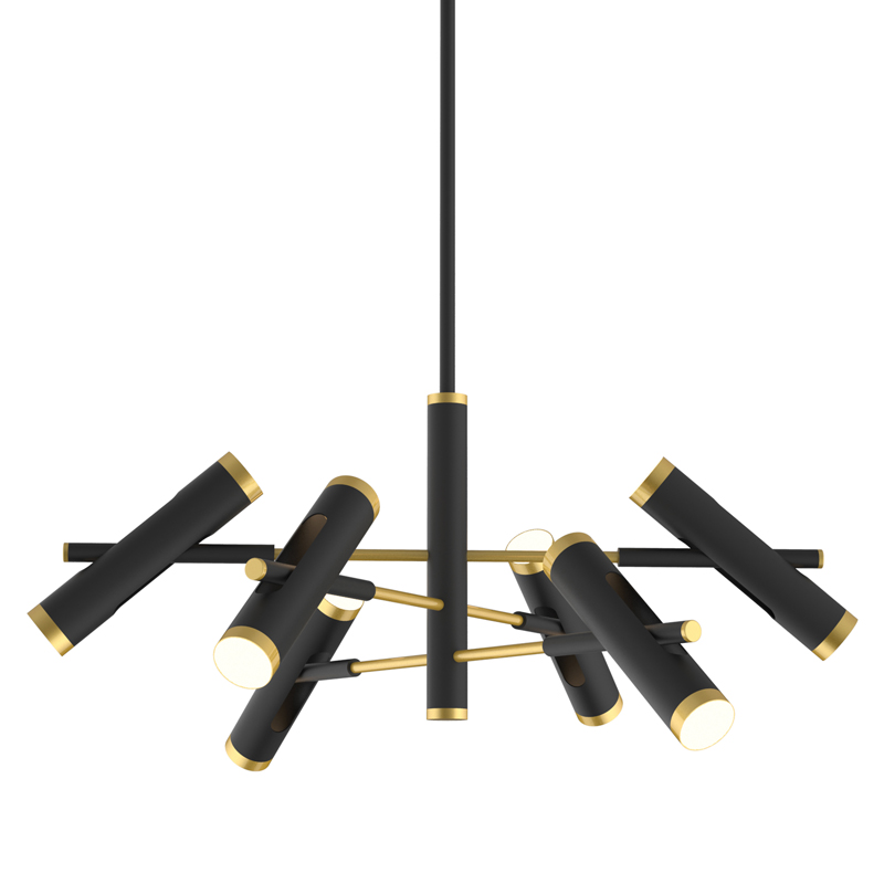 Люстра Rainer Chandelier black Черный Золотой в Ижевске | Loft Concept 