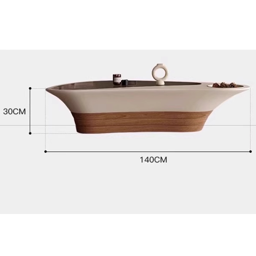 Журнальный столик фигурный со стеклянной столешницей Table Drop в Ижевске