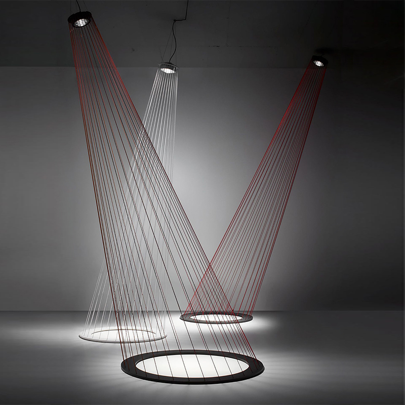 Люстра Ray Light Threads Object Lighting Красный Черный в Ижевске | Loft Concept 