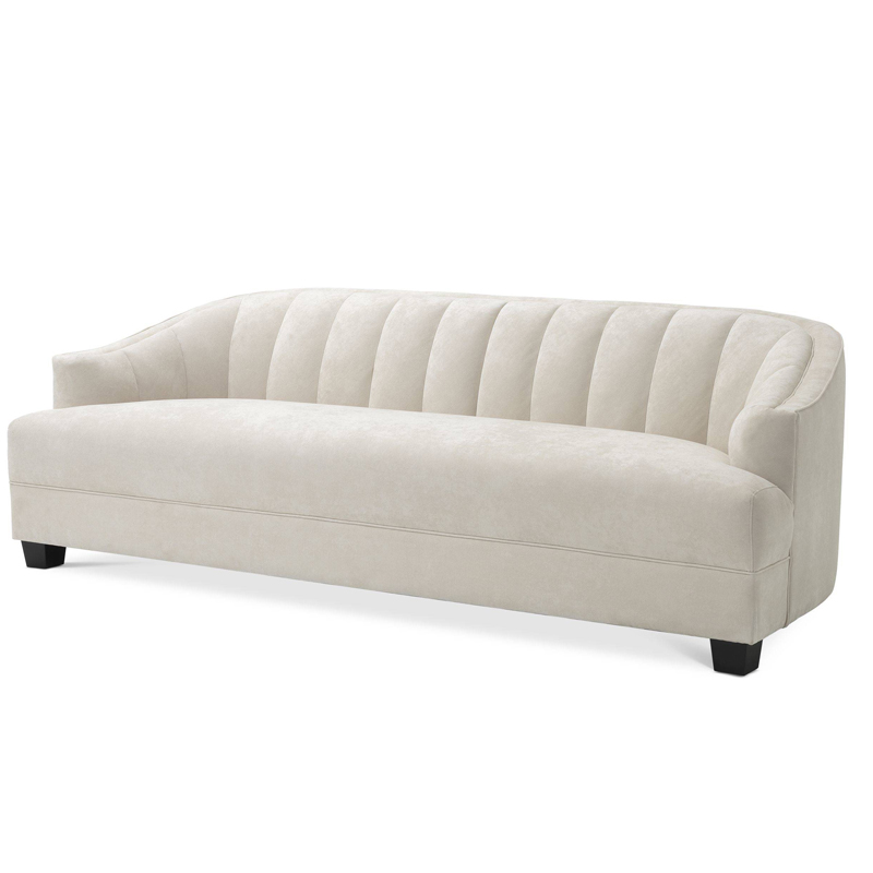 Диван Eichholtz Sofa Polaris ivory ( слоновая кость ) Черный в Ижевске | Loft Concept 