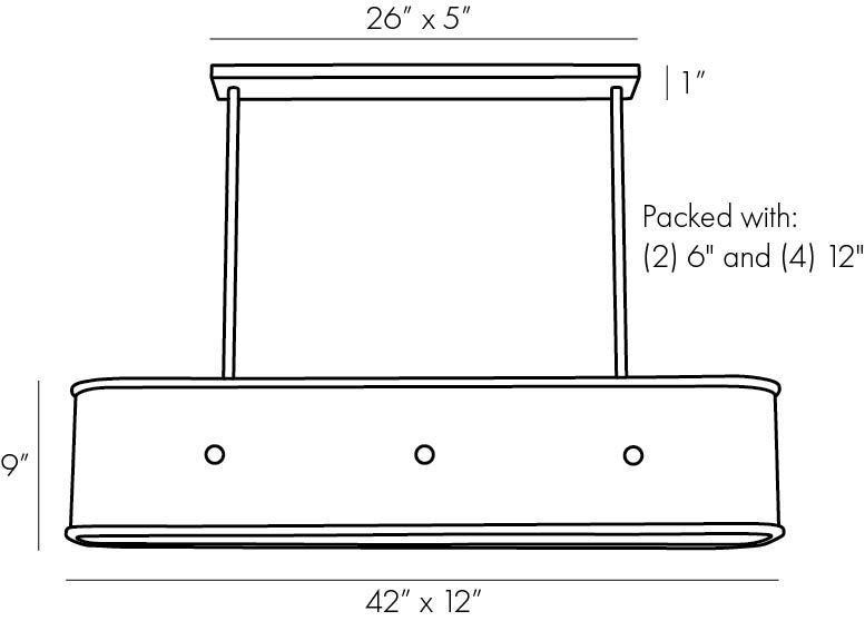 Люстра Arteriors GLENDALE LINEAR CHANDELIER в Ижевске