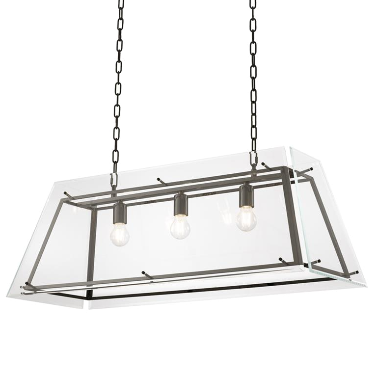 Люстра Chandelier Azure L Bronze Темная бронза Прозрачный (Transparent) в Ижевске | Loft Concept 