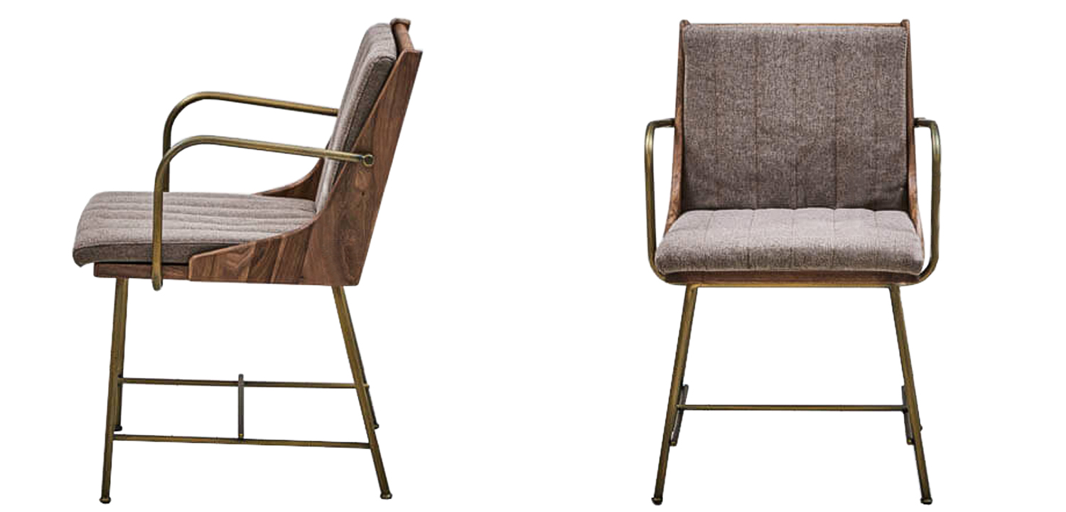 Стул Eoran Stool gray-beige - фото №1