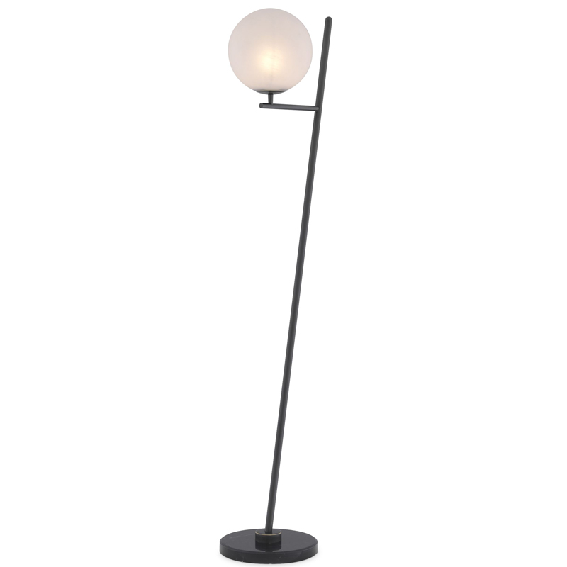 Торшер Eichholtz Floor Lamp Flynn Bronze Темная бронза Белый Черный Мрамор Nero в Ижевске | Loft Concept 