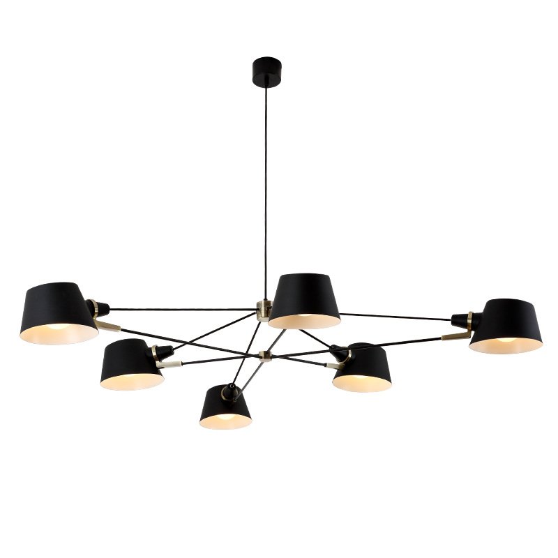 Люстра Brendan Ravenhill  Long Pivot Chandelier Черный в Ижевске | Loft Concept 