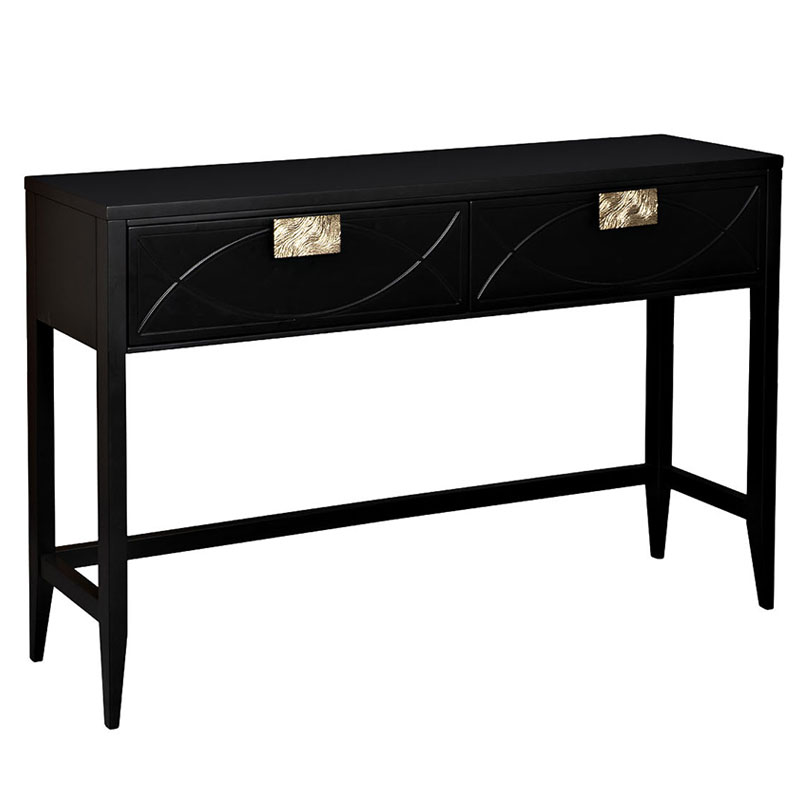 Консоль Amelie Black Console Черный Золотой в Ижевске | Loft Concept 