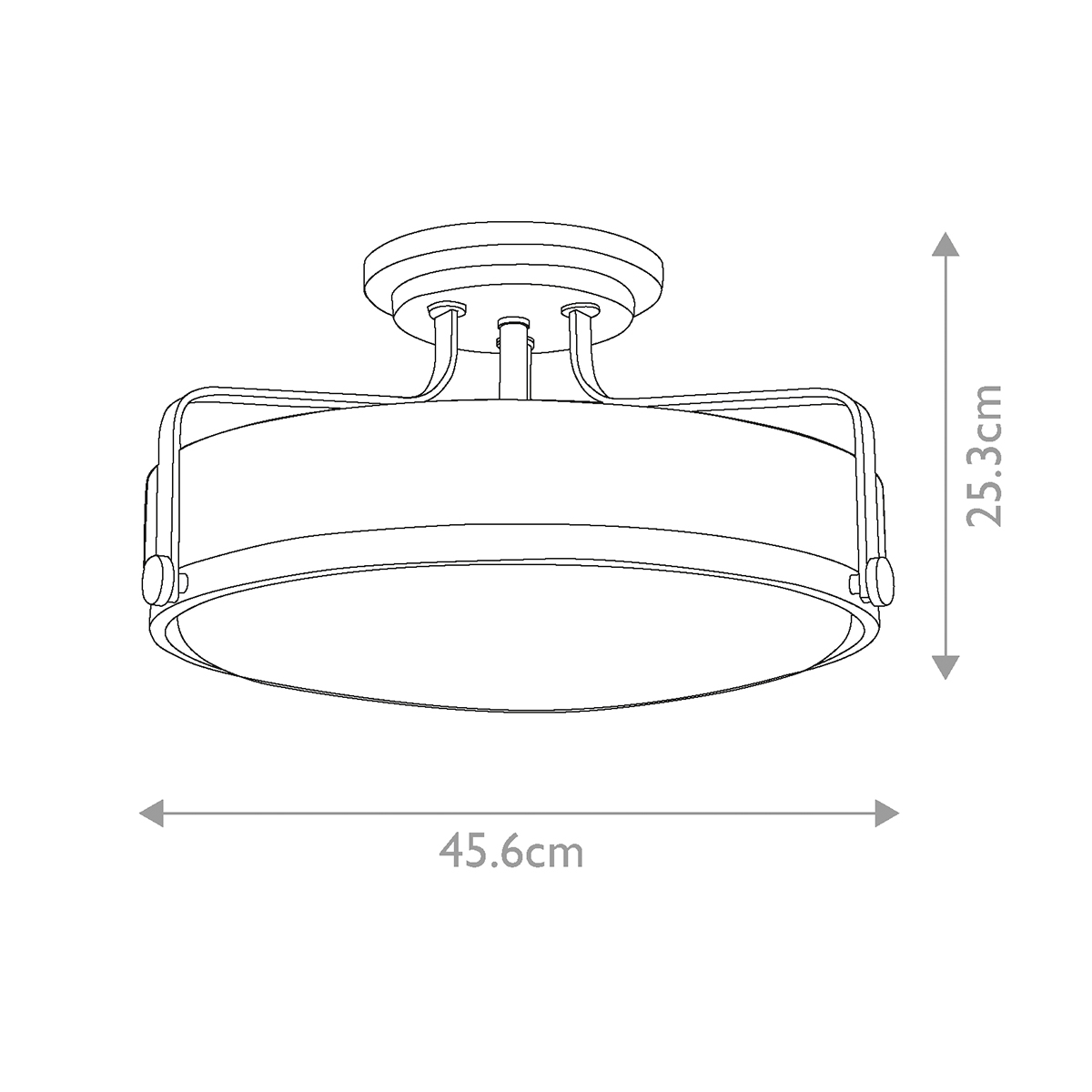 Потолочный светильник с круглым матовым белым плафоном Hinkley в Ижевске