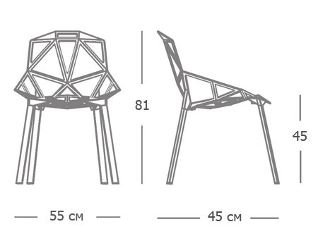 Дизайнерский стул CHAIR ONE white в Ижевске