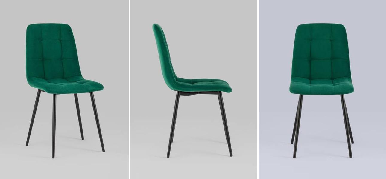 Стул NANCY S-2 Chair Изумрудный Велюр - фото