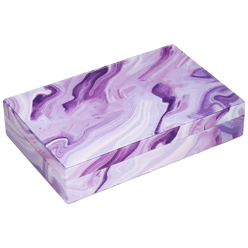 Шкатулка Marble Pattern Box violet Фиолетовый в Ижевске | Loft Concept 