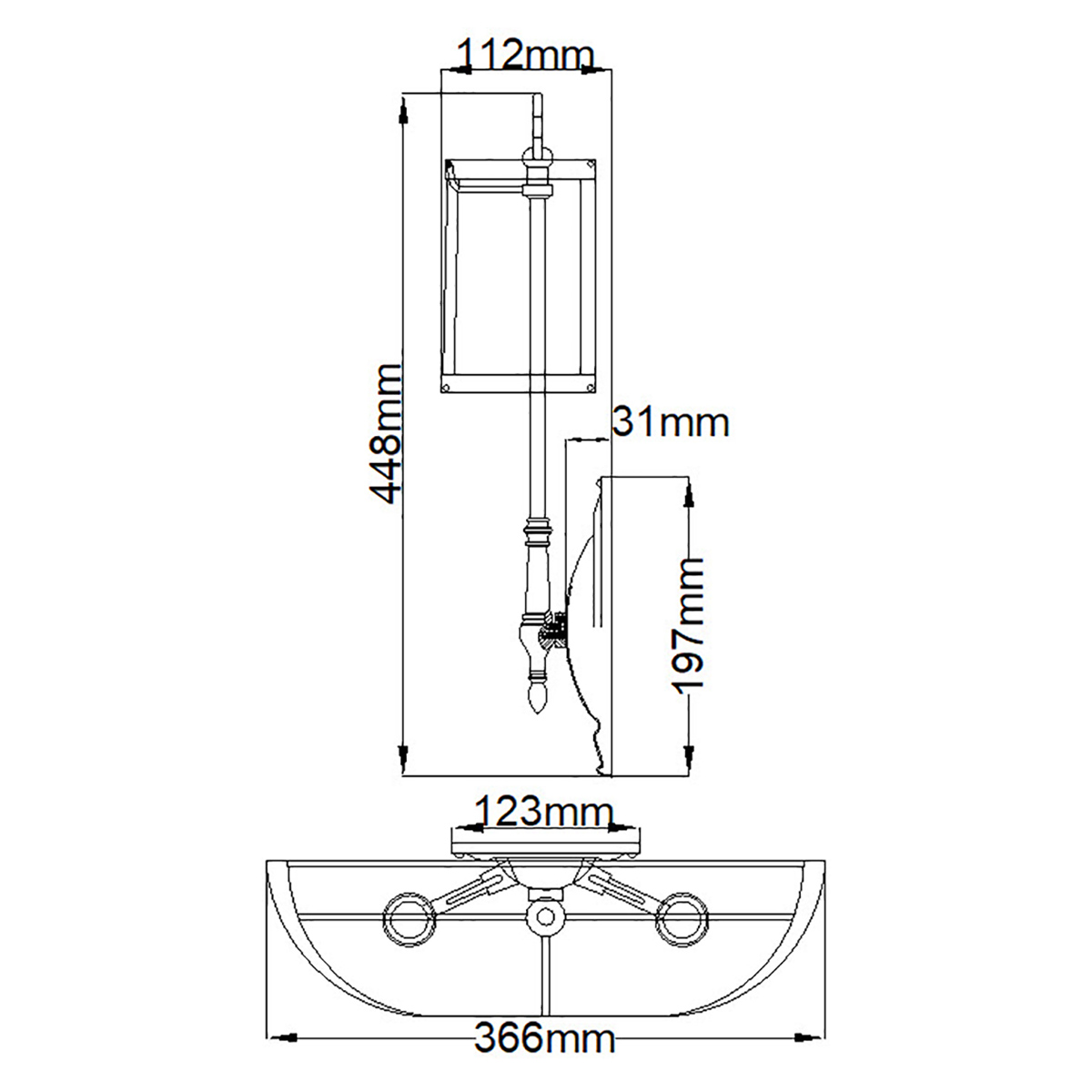 Бра с 2-мя бежевыми абажурами в классическом стиле Hinkley в Ижевске