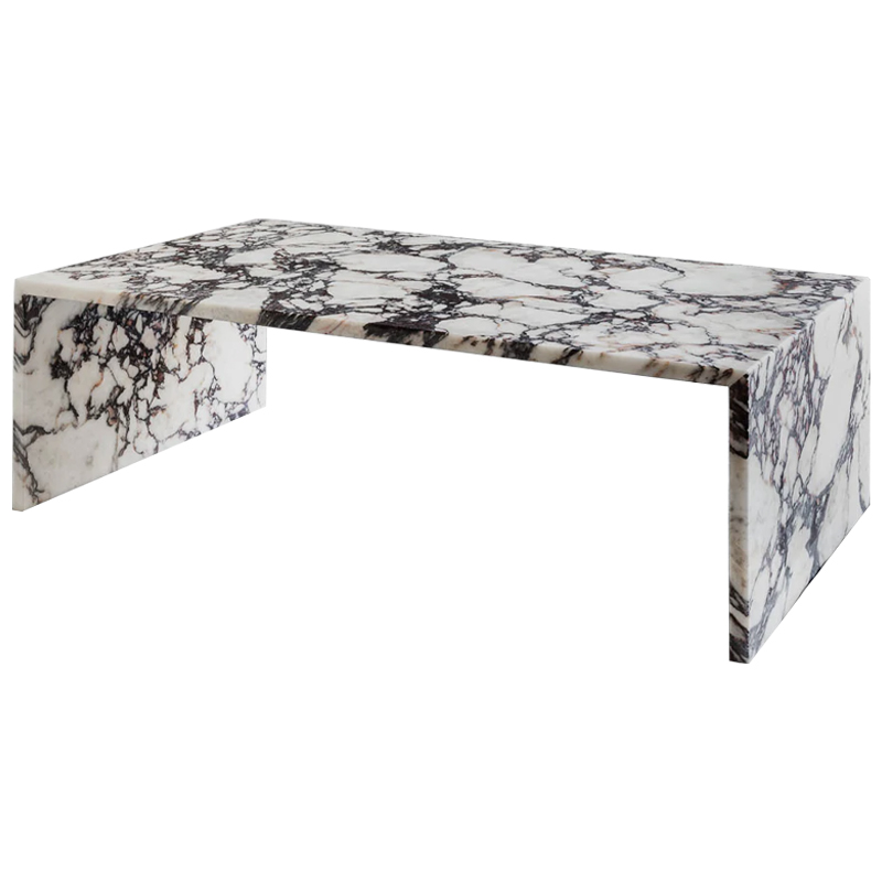 Кофейный стол Patricio Marble Coffee Table Белый Коричневый Молочный в Ижевске | Loft Concept 