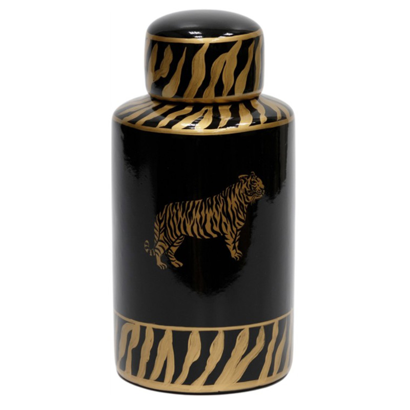 Ваза Tiger Vase black and gold Черный Золотой в Ижевске | Loft Concept 