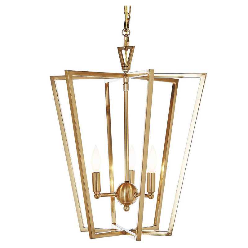 Люстра Fabiole Gold Cage Chandelier Золотой в Ижевске | Loft Concept 