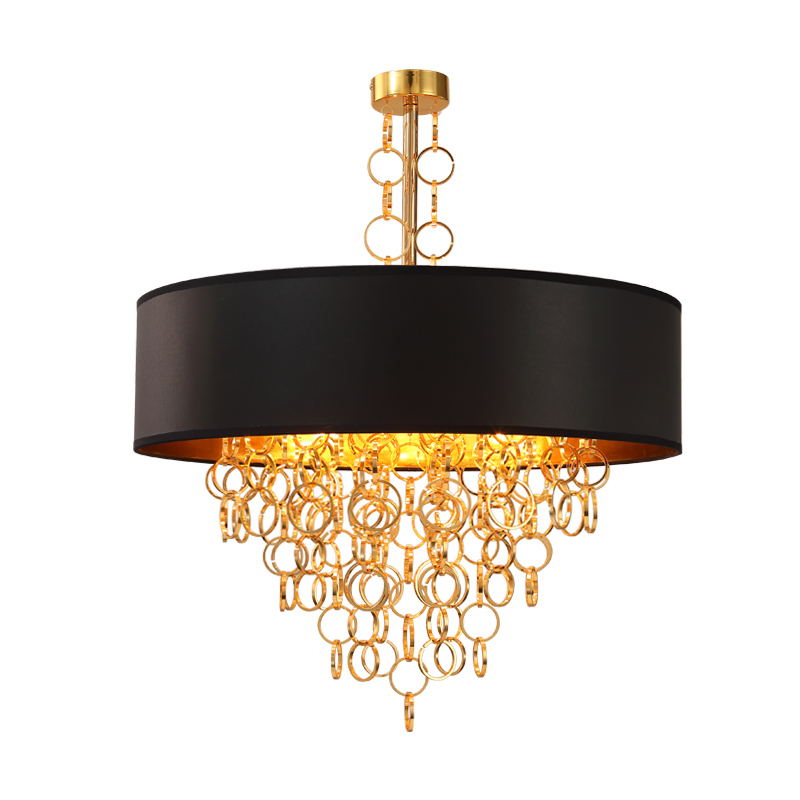 Люстра Ritz Rings Chandelier Золотой Черный в Ижевске | Loft Concept 