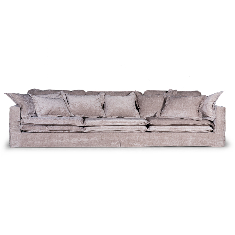 Диван Evelyn Gray Velour Sofa Светло-серый в Ижевске | Loft Concept 