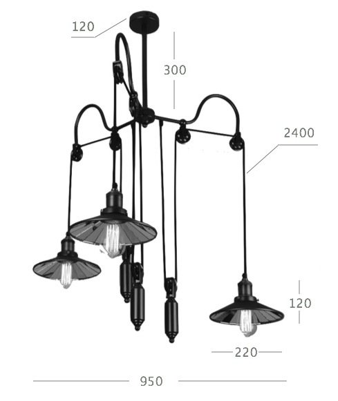 Люстра Loft Cone Pendant Reflector Balance 3 в Ижевске