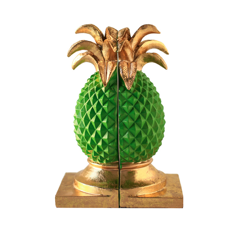 Держатель для книг Green Pineapple Book Holder Зеленый Золотой в Ижевске | Loft Concept 