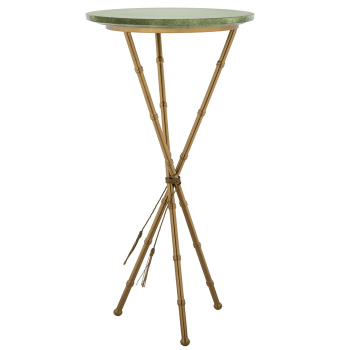 Green Stingray Skin Side Tables Зеленый Золотой в Ижевске | Loft Concept 