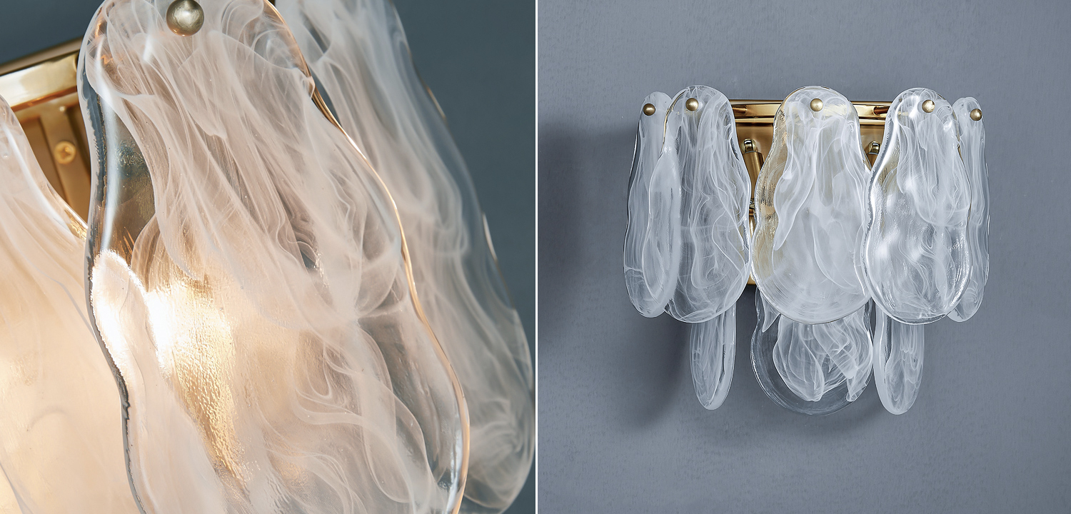 Бра Maat Textured Glass Sconce - фото №1