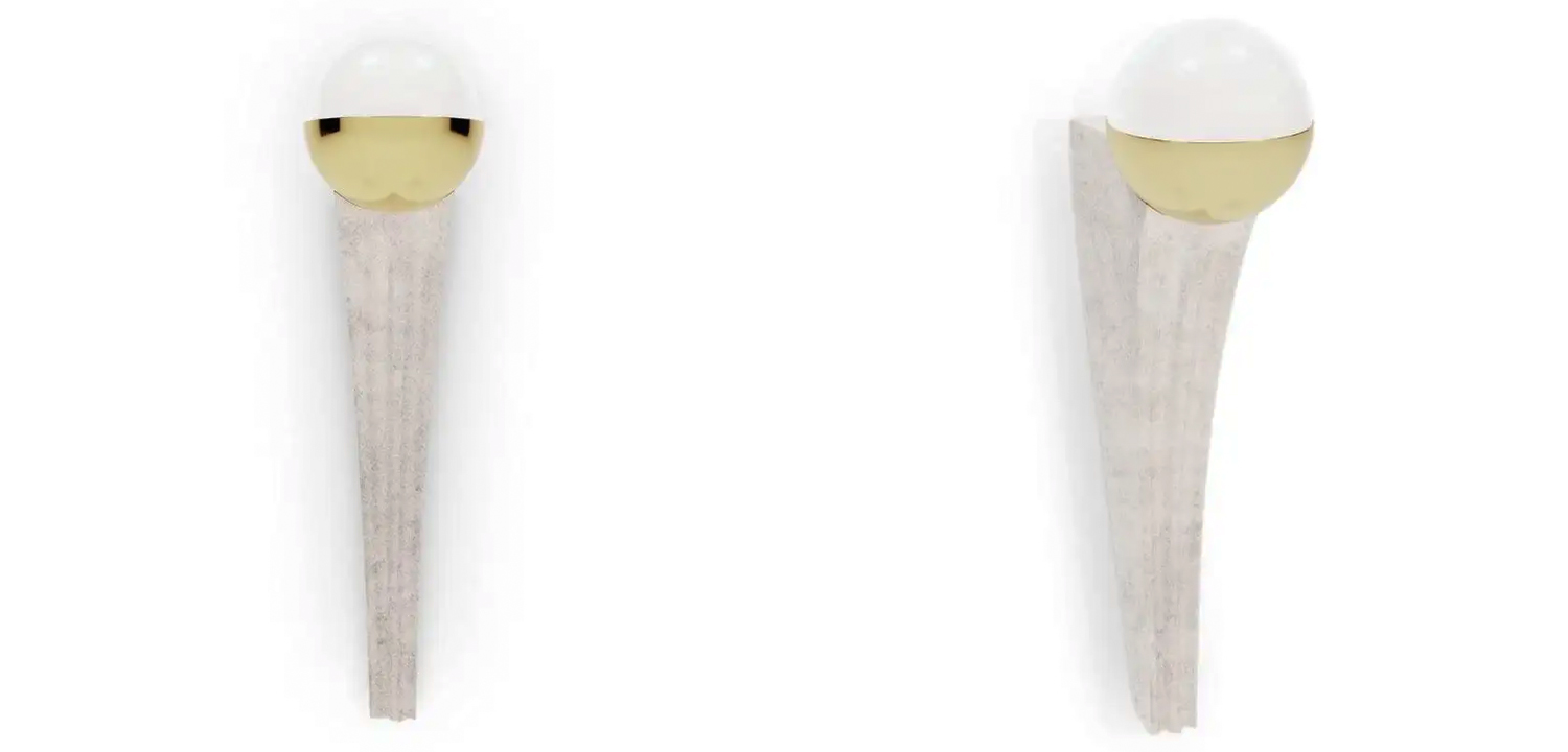 Бра Modern Classic Microcement Form Lamp by Masquespacio - фото